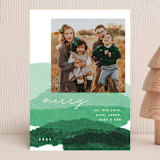 "jovial tissue collage" - Holiday Cards in Evergreen by Carrie Moradi - Front