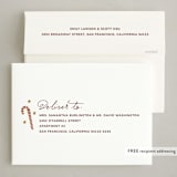 "Jolly Time" - Holiday Cards in Burgundy by Inkblot Design - FREE Recipient Addressing