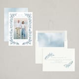 "Laurel Evergreen" - Holiday Cards in Glacier by Petra Kern - Assembled