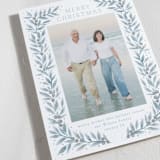 "Laurel Evergreen" - Holiday Cards in Glacier by Petra Kern - Detail