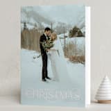 "Delicate Christmas" - Holiday Cards in Cloudy by Makewells - Folded Card