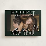"Glam Greeting" - Holiday Cards in Evergreen by Ekko Studio - Front