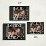 "Glam Greeting" - Holiday Cards in Evergreen by Ekko Studio - Formats Available