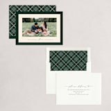 "Classic Frame" - Holiday Cards in Evergreen by Ekko Studio - Assembled