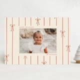 "Lines of Bows" - Holiday Cards in Cider by Ellen Schlegelmilch - Front