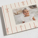 "Lines of Bows" - Holiday Cards in Cider by Ellen Schlegelmilch - Detail