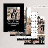 "joyful minimalist" - Holiday Cards in Raven by Juneau Designs - Back of Card Options
