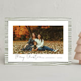 "Classic Stripes" - Holiday Cards in Forest by Michelle Taylor - Front