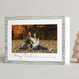 "Classic Stripes" - Holiday Cards in Forest by Michelle Taylor - Folded Card