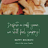 "Feelin Yappy" - Holiday Cards in Forest by 2birdstone - Detail
