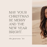 "Merry Bright Holiday" - Holiday Cards in Eggnog by Jessica Corliss - Detail
