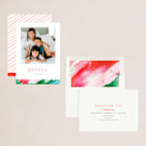 "Painted Merry" - Holiday Cards in Abstract by Pixel and Hank - Assembled