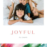 "Painted Merry" - Holiday Cards in Abstract by Pixel and Hank - Detail