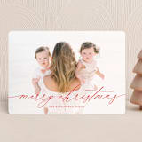 "Christmas Letter" - Holiday Cards in Candy Cane by Wildfield Paper Co - Front