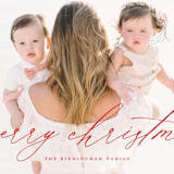 "Christmas Letter" - Holiday Cards in Candy Cane by Wildfield Paper Co - Detail