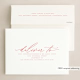 "Christmas Letter" - Holiday Cards in Candy Cane by Wildfield Paper Co - FREE Recipient Addressing