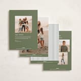 "Wreath Multi" - Holiday Cards in Marshmallow by Everett Paper Goods - Back of Card Options