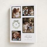 "Wreath Multi" - Holiday Cards in Marshmallow by Everett Paper Goods - Folded Card