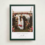 "Colored Edge" - Holiday Cards in Hunter by Jennifer Postorino - Front