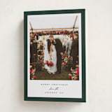 "Colored Edge" - Holiday Cards in Hunter by Jennifer Postorino - Folded Card