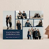 "Quarantine Chronicles" - Holiday Cards in Navy by Lisa Assenmacher - Front