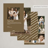 "Joy & Good Cheer" - Holiday Cards in Moss by Abbigail Lim - Back of Card Options