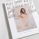 "Joy & Good Cheer" - Holiday Cards in Moss by Abbigail Lim - Detail