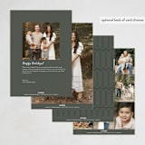 "Rounded Border" - Holiday Cards in Forest by Ekko Studio - Back of Card Options