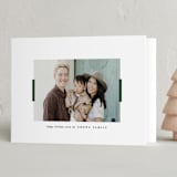 "Double Bar" - Holiday Cards in Foliage by Up Up Creative - Folded Card