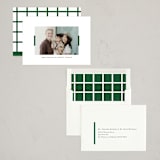 "Double Bar" - Holiday Cards in Foliage by Up Up Creative - Assembled
