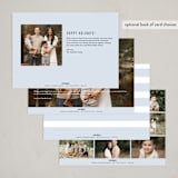 "Sheer Type" - Holiday Cards in Snowflake by Sarah Cohn - Back of Card Options