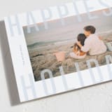 "Sheer Type" - Holiday Cards in Snowflake by Sarah Cohn - Detail