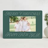 "merry christmas and happy new year" - Holiday Cards in Evergreen by Lori Wemple - Front