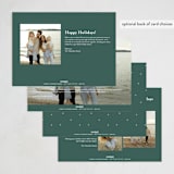 "merry christmas and happy new year" - Holiday Cards in Evergreen by Lori Wemple - Back of Card Options
