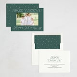 "merry christmas and happy new year" - Holiday Cards in Evergreen by Lori Wemple - Assembled