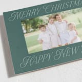 "merry christmas and happy new year" - Holiday Cards in Evergreen by Lori Wemple - Detail