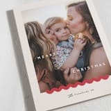 "Rick Rack" - Holiday Cards in Cream by Carrie ONeal - Detail