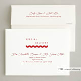 "Rick Rack" - Holiday Cards in Cream by Carrie ONeal - FREE Recipient Addressing