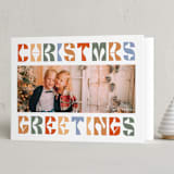 "Groovy Parallel" - Holiday Cards in Joy by Vivian Yiwing - Folded Card
