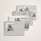"Faubourg" - Holiday Cards in Snow by Leia Matt - Back of Card Options