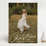 "Candlelit Eve" - Holiday Cards in Snow by Carrie ONeal - Front