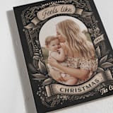 "Chalky" - Holiday Cards in Slate by GeekInk Design - Detail
