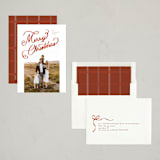 "Ribbon Letters" - Holiday Cards in Peppermint by taylorVdesign - Assembled