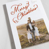 "Ribbon Letters" - Holiday Cards in Peppermint by taylorVdesign - Detail