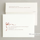 "Ribbon Letters" - Holiday Cards in Peppermint by taylorVdesign - FREE Recipient Addressing