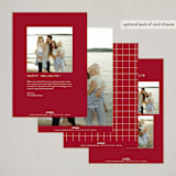 "Labeled: Merry" - Holiday Cards in Holly Berry by Kercia Jane - Back of Card Options
