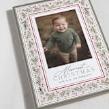"Pine Frame" - Holiday Cards in Wreath by Everett Paper Goods - Detail