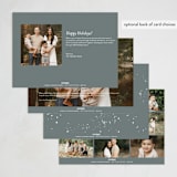 "Scripted Christmas" - Holiday Cards in Snow by Jennifer Postorino - Back of Card Options
