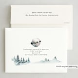 "Scripted Christmas" - Holiday Cards in Snow by Jennifer Postorino - FREE Recipient Addressing