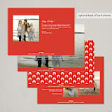 "Adorn" - Holiday Cards in Berry by MC Designs - Back of Card Options